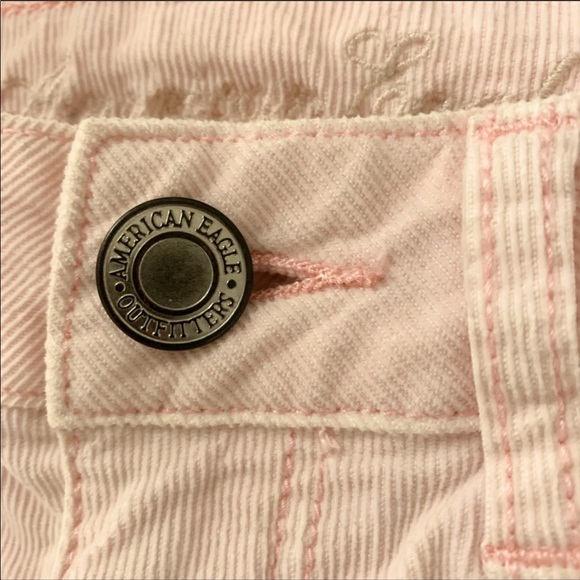 🍒2/20$ AMERICAN EAGLE Fine Corduroy Shorts Light Pink - Picture 7 of 7